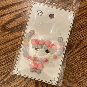 Clip On Earrings + Necklace Set